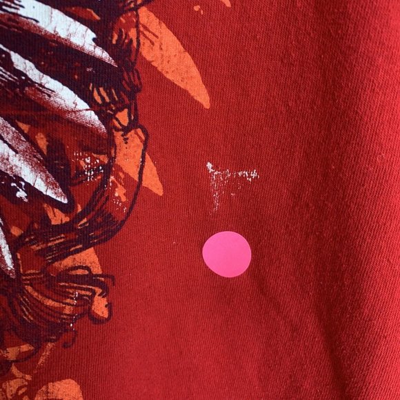 GILDAN Short Sleeve Mens XL America Coat of Arms Design Red - Picture 4 of 7